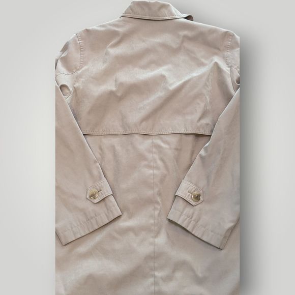 Gallery Women's L Khaki Tan Water Repellent Fully Lined Trench Coat - Picture 10 of 16